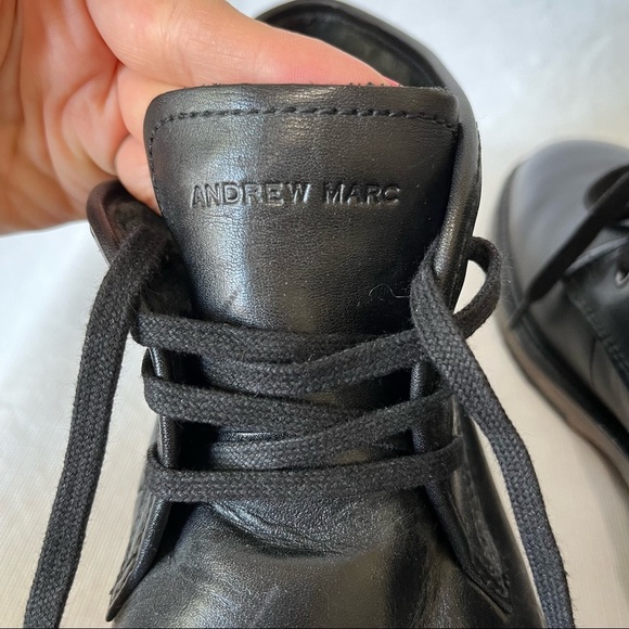 Andrew Marc Black Leather Chukka Boots main image 11